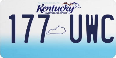 KY license plate 177UWC
