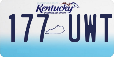 KY license plate 177UWT