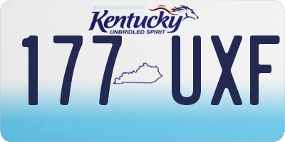 KY license plate 177UXF