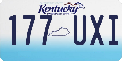 KY license plate 177UXI