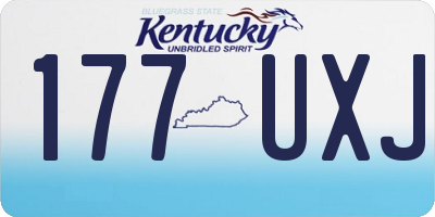 KY license plate 177UXJ