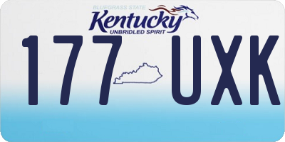 KY license plate 177UXK