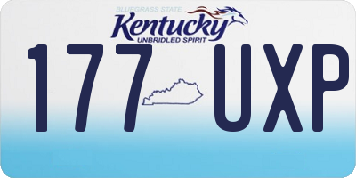 KY license plate 177UXP