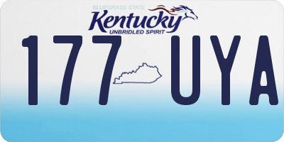 KY license plate 177UYA