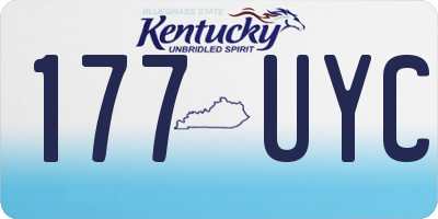 KY license plate 177UYC