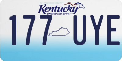 KY license plate 177UYE
