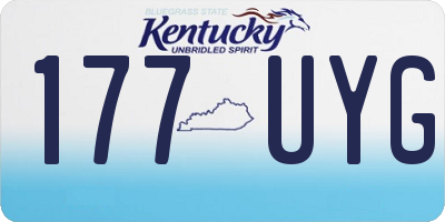 KY license plate 177UYG