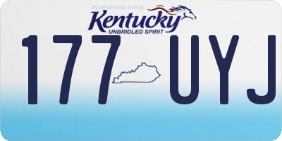 KY license plate 177UYJ