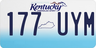 KY license plate 177UYM