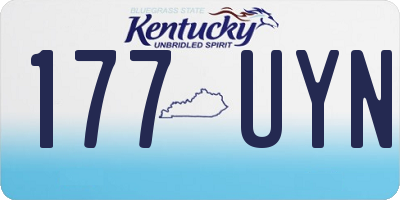 KY license plate 177UYN