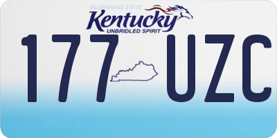 KY license plate 177UZC