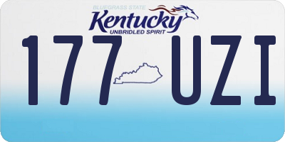 KY license plate 177UZI