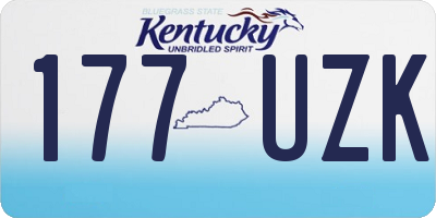 KY license plate 177UZK