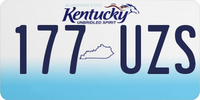 KY license plate 177UZS