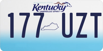KY license plate 177UZT