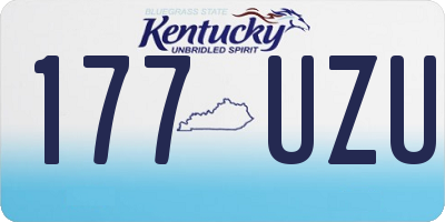 KY license plate 177UZU