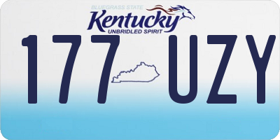 KY license plate 177UZY
