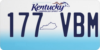 KY license plate 177VBM