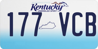 KY license plate 177VCB