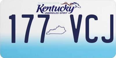 KY license plate 177VCJ
