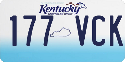 KY license plate 177VCK