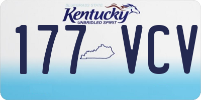 KY license plate 177VCV