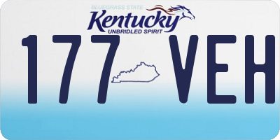 KY license plate 177VEH