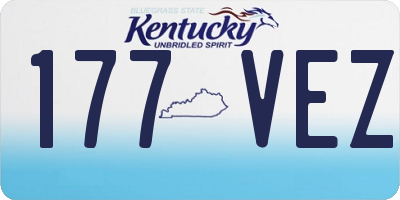 KY license plate 177VEZ