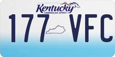 KY license plate 177VFC