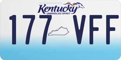 KY license plate 177VFF