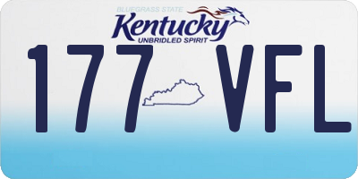 KY license plate 177VFL