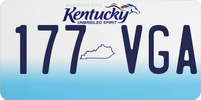 KY license plate 177VGA