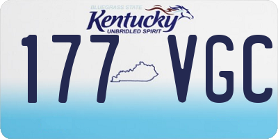 KY license plate 177VGC
