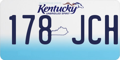 KY license plate 178JCH