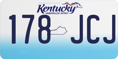 KY license plate 178JCJ