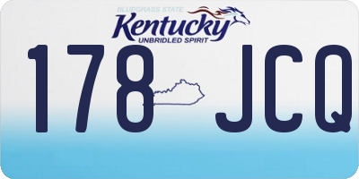 KY license plate 178JCQ