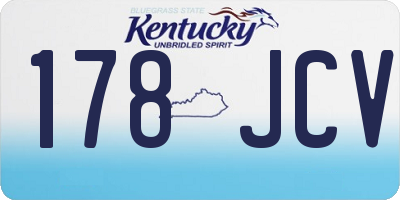 KY license plate 178JCV