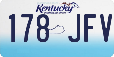KY license plate 178JFV