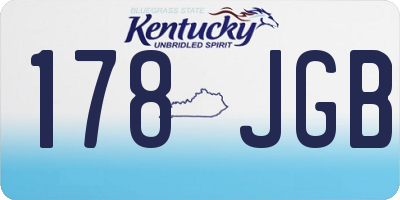 KY license plate 178JGB