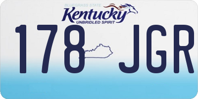 KY license plate 178JGR