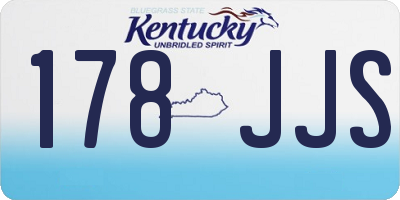 KY license plate 178JJS