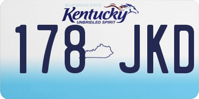 KY license plate 178JKD