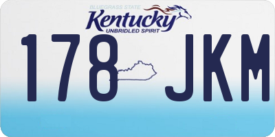 KY license plate 178JKM