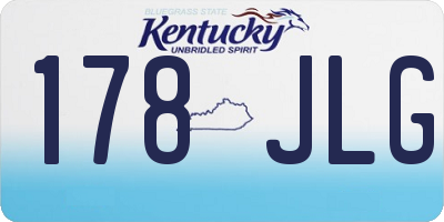 KY license plate 178JLG