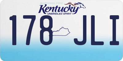 KY license plate 178JLI