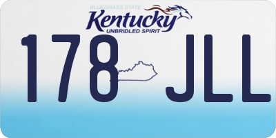 KY license plate 178JLL