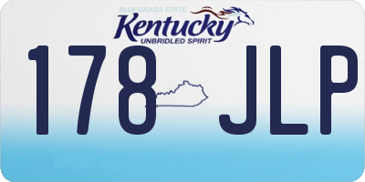 KY license plate 178JLP