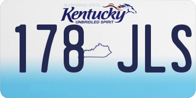 KY license plate 178JLS
