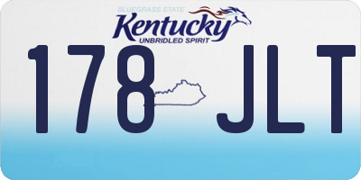 KY license plate 178JLT