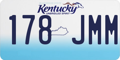 KY license plate 178JMM